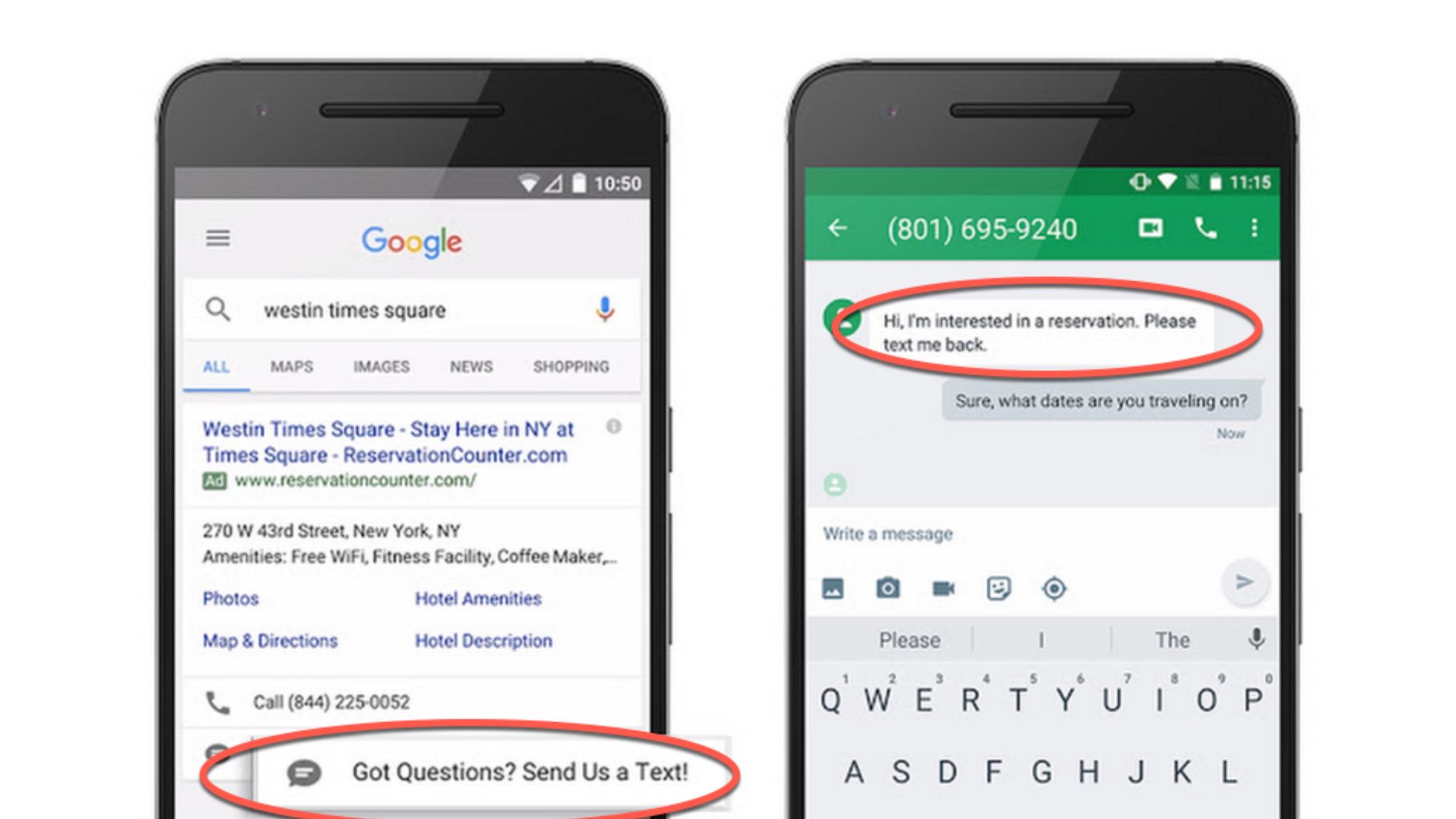 Message Extensions in Google Ads