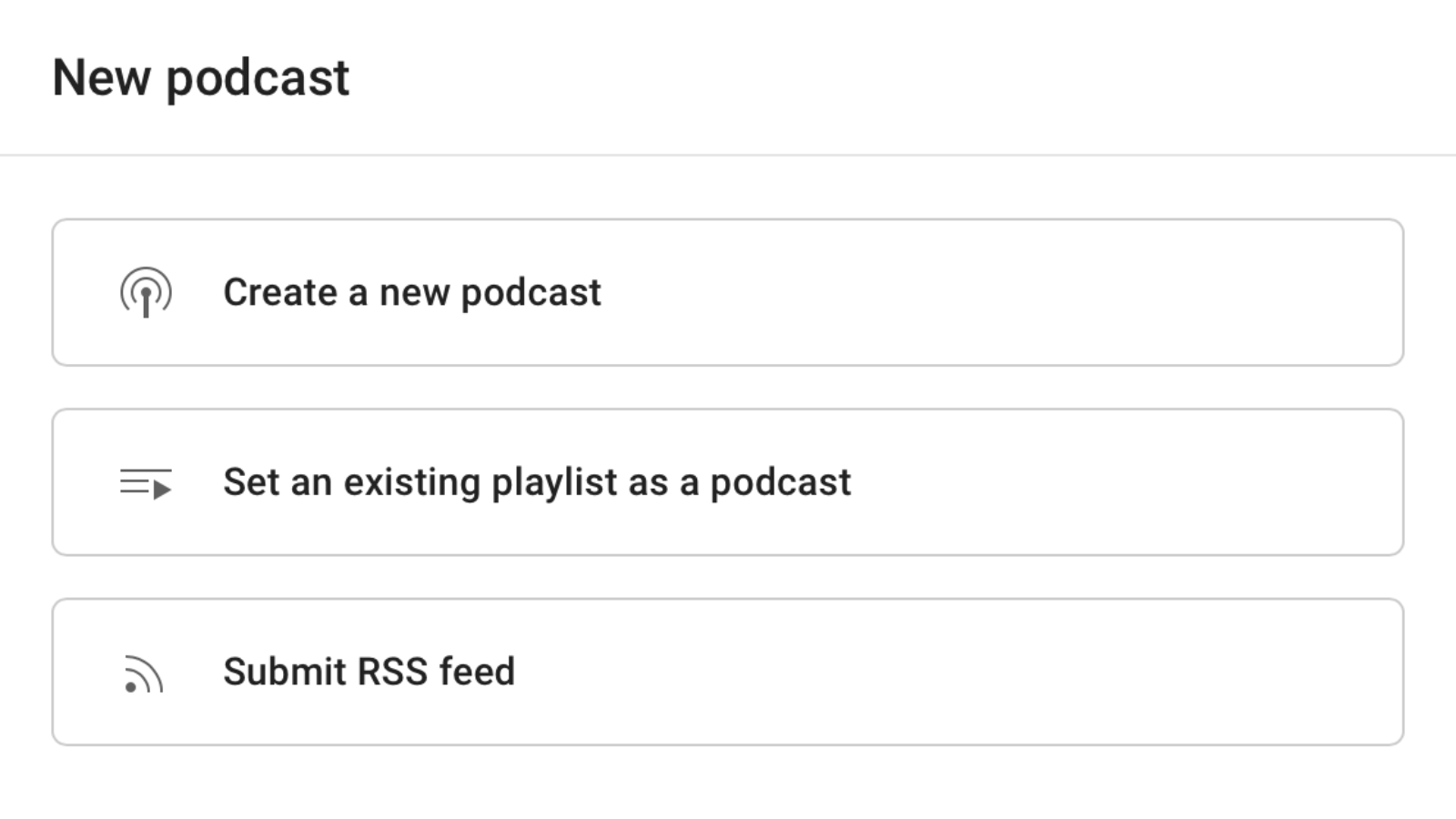 YouTube Podcasts