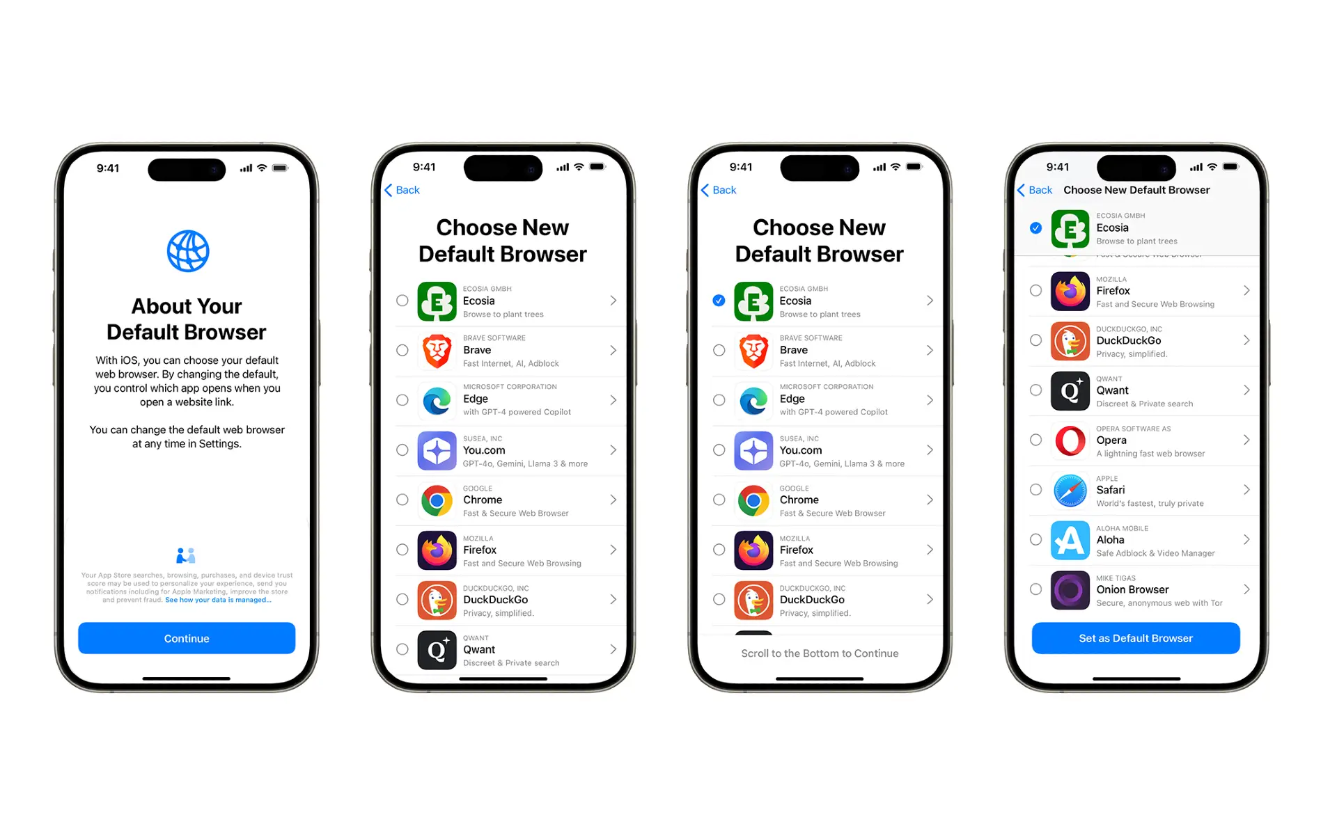 Apple browser choice screen