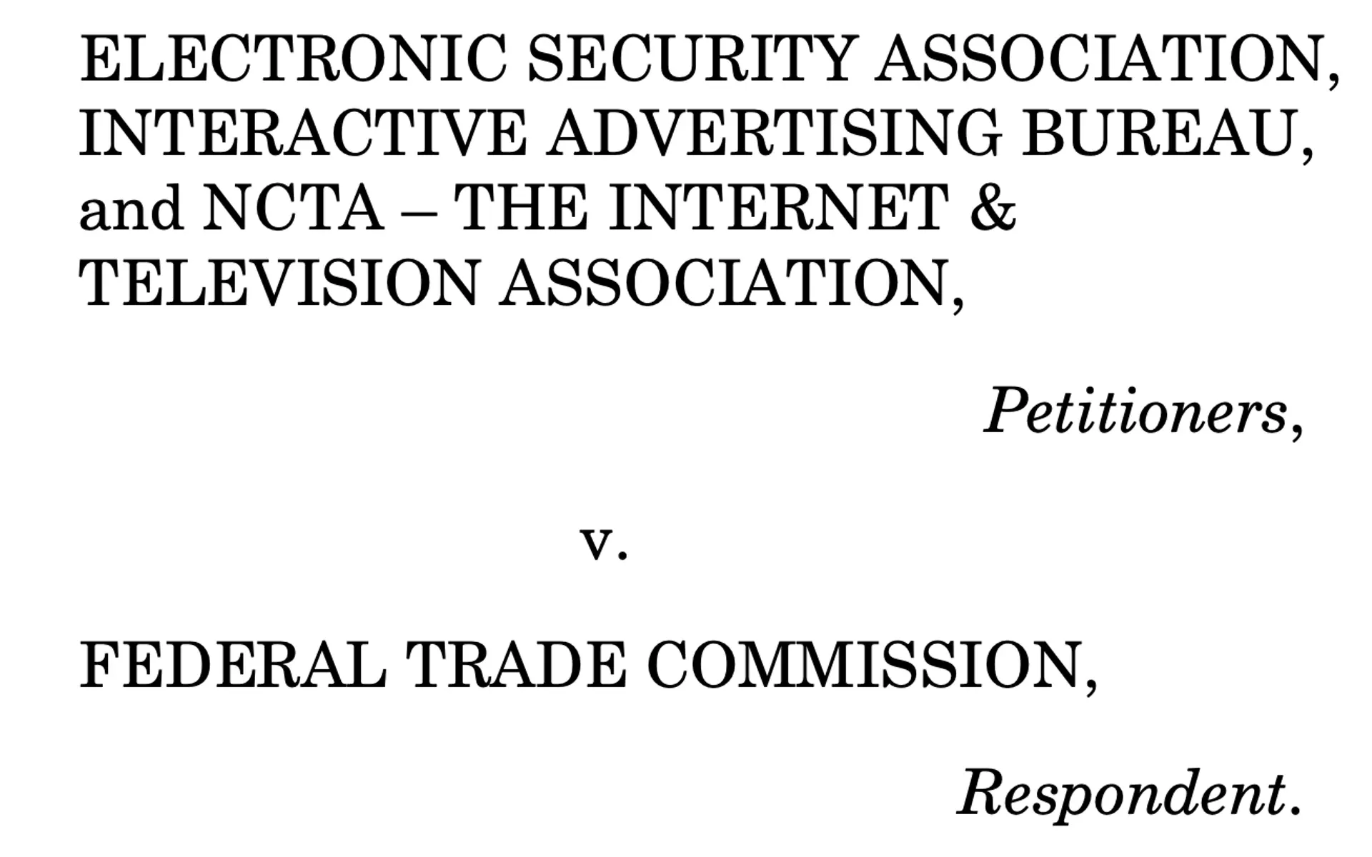 Major trade associations file lawsuit against Federal Trade Commission's "Click to Cancel" rule