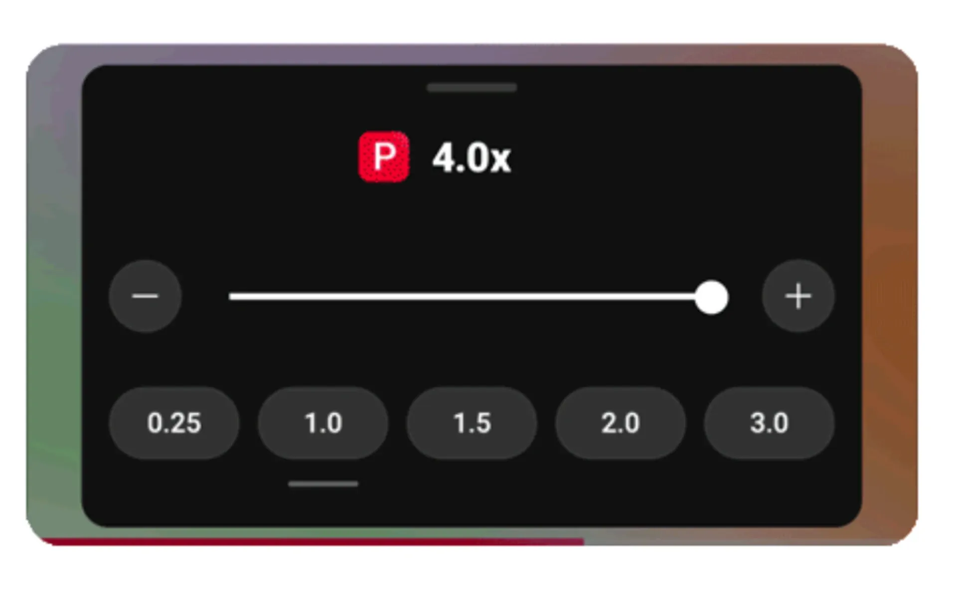 faster playback on YouTube premium