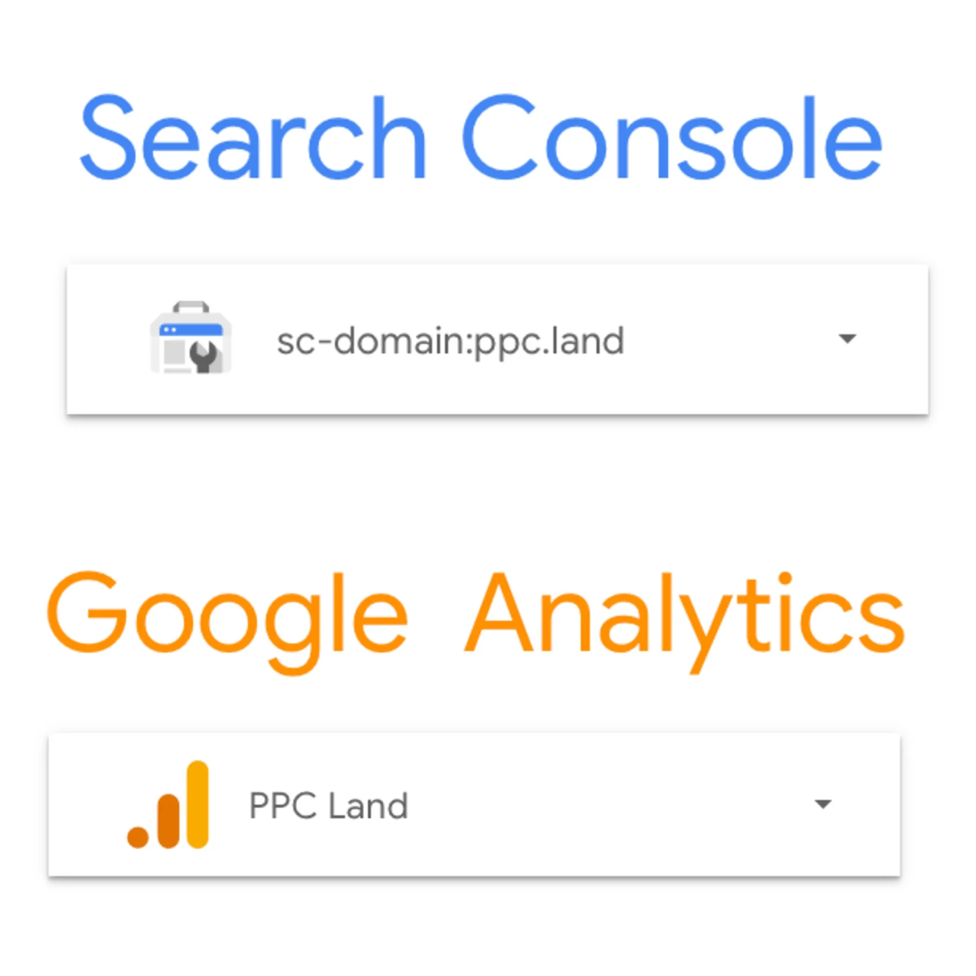 Search Console and Google Analytics integration platforms for monitoring website performance and SEO data