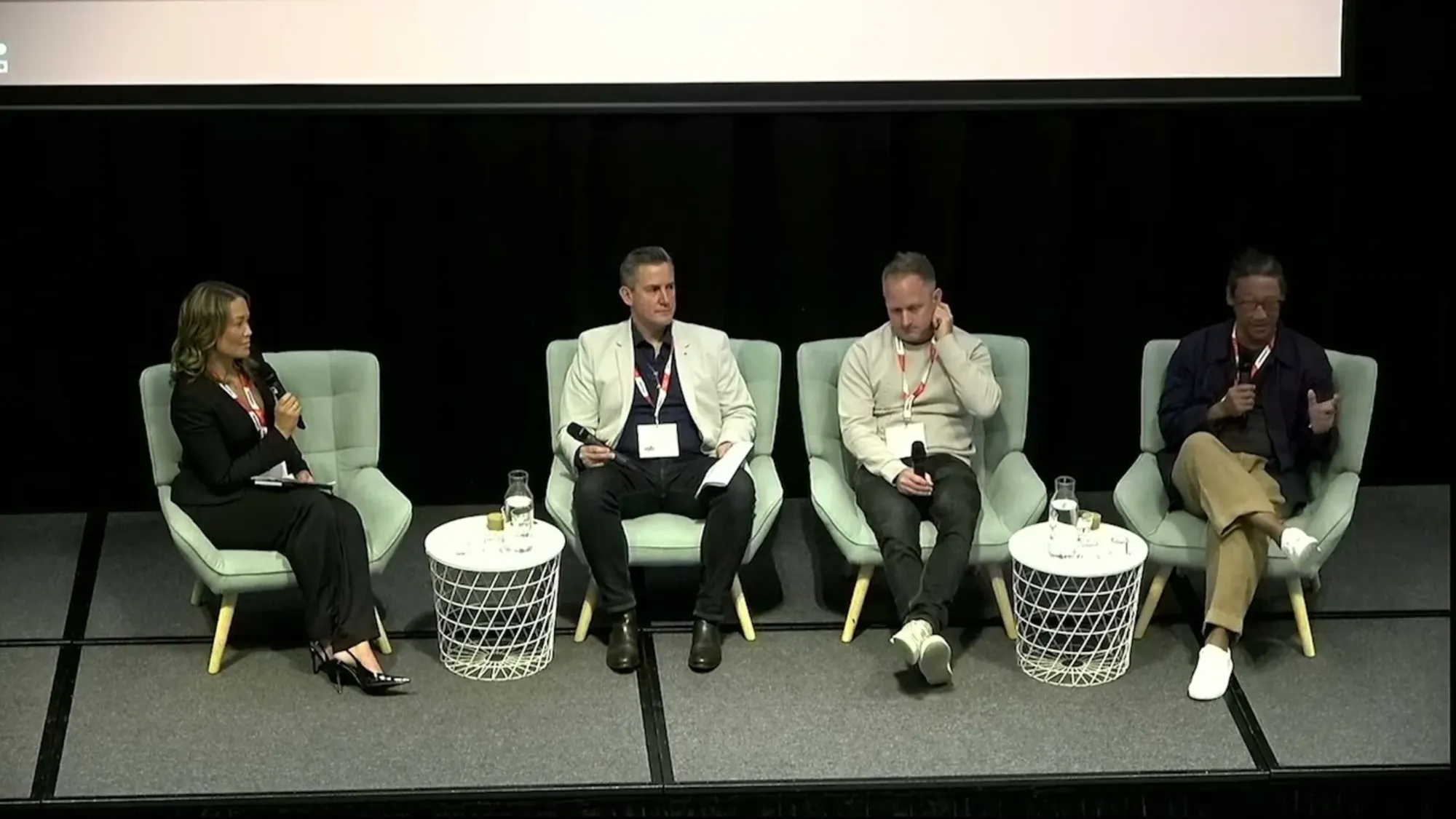 Panel discussion at IAB Australia Commerce & Retail Media Summit on July 29, 2025 featuring industry executives discussing multi-partner retail media strategies and operational challenges.