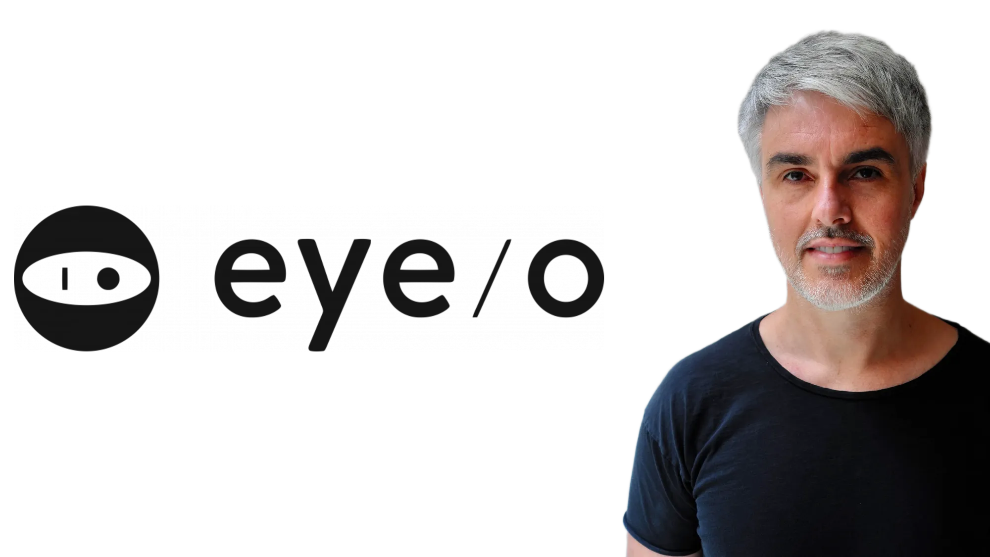 Douglas de Jager, new CEO of eyeo, poses with company logo after strategic privacy pivot announcement