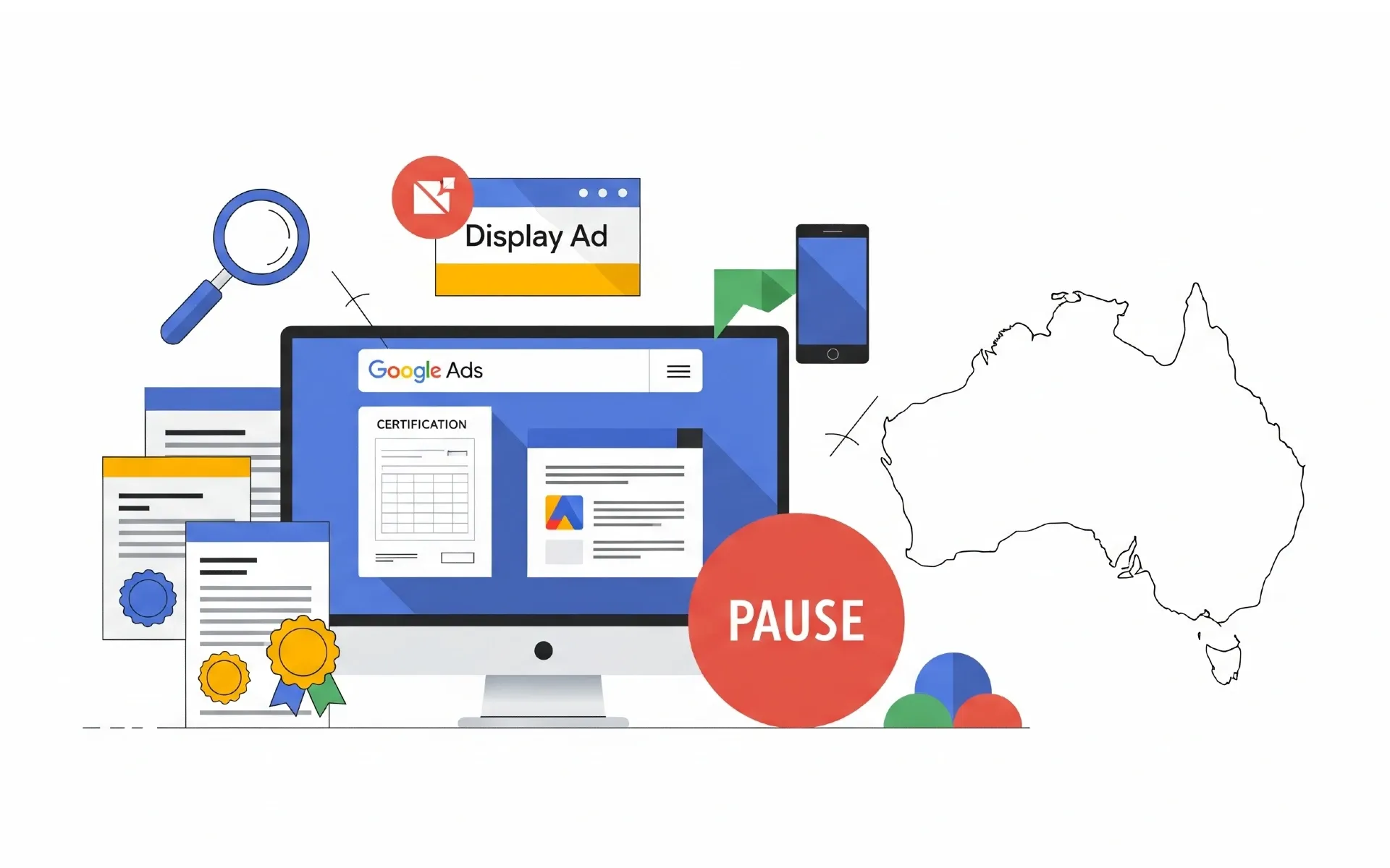 Google Ads pauses gambling certification applications for Australia showing policy change impact
