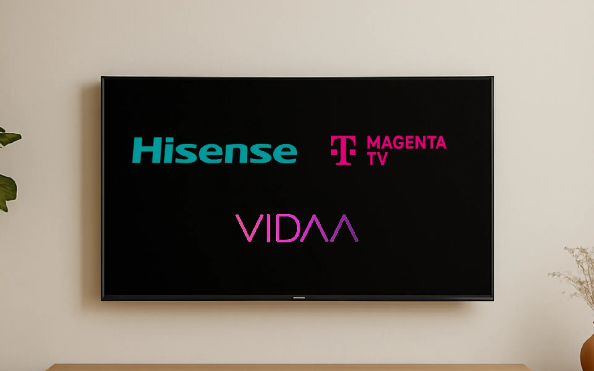 Hisense Smart TV displaying VIDAA OS with MagentaTV branding for integrated streaming experienceRetry