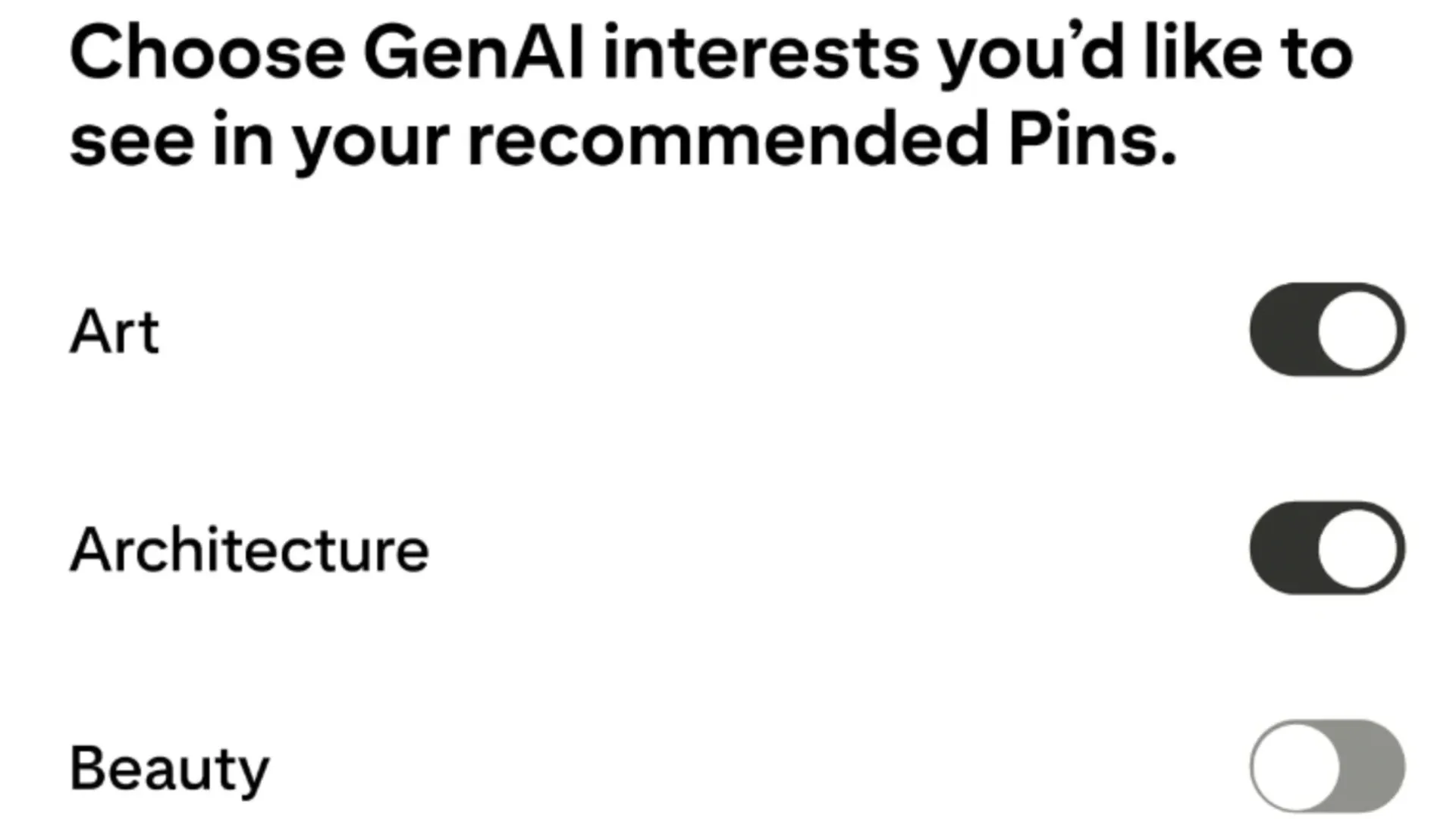 Pinterest's new GenAI content controls let users adjust AI-generated content by category preferenceRetry