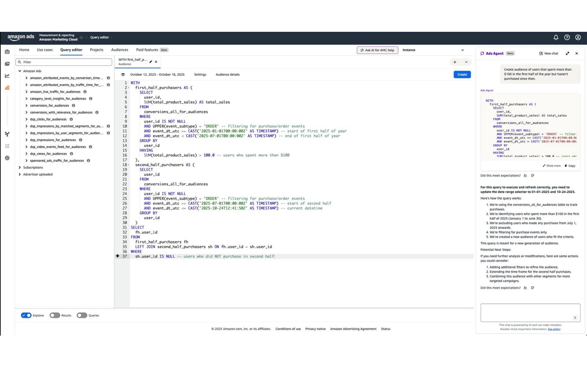 Amazon adds AI agent for Marketing Cloud analytics queries