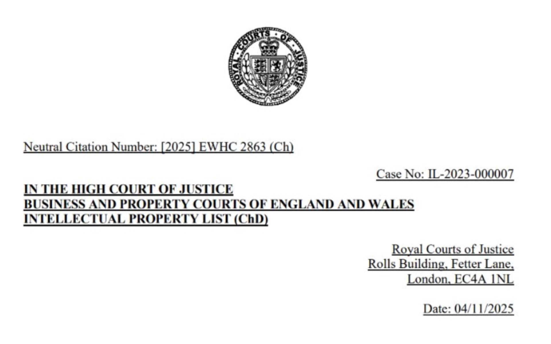 UK High Court dismisses Getty Images copyright claims against Stability AI