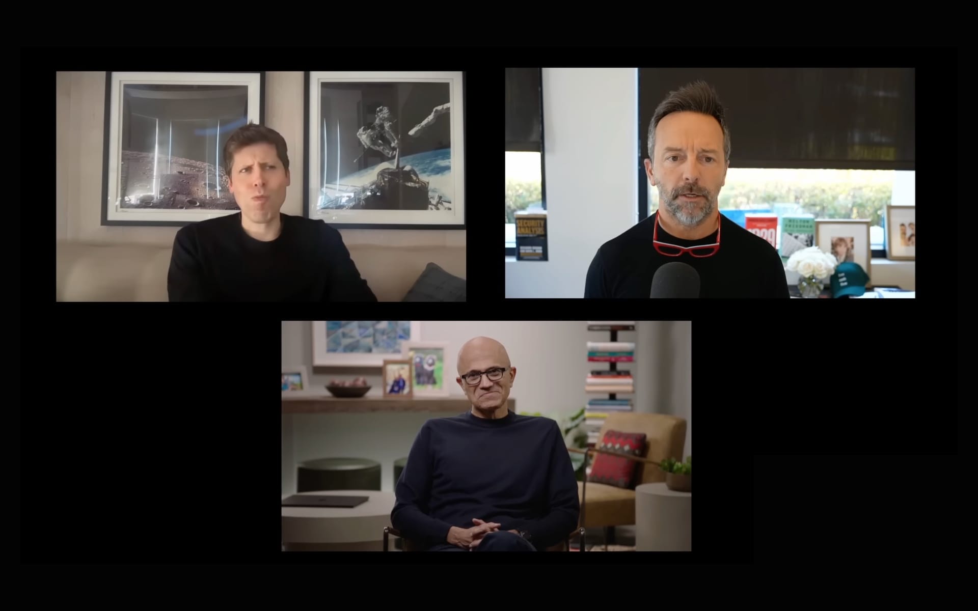 Sam Altman deflects funding questions on BG2 podcast with Nadella and Gerstner