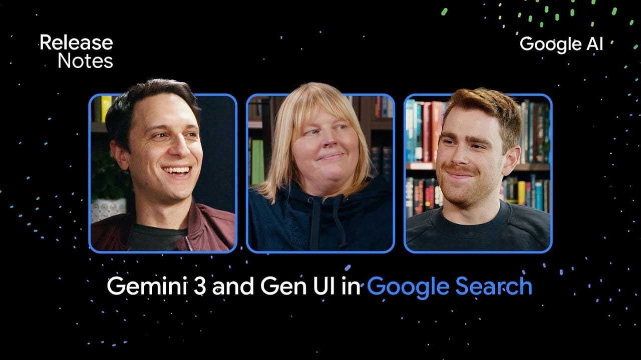 Google Search leaders discuss Gemini 3 generative UI integration in December 2025 podcast episode