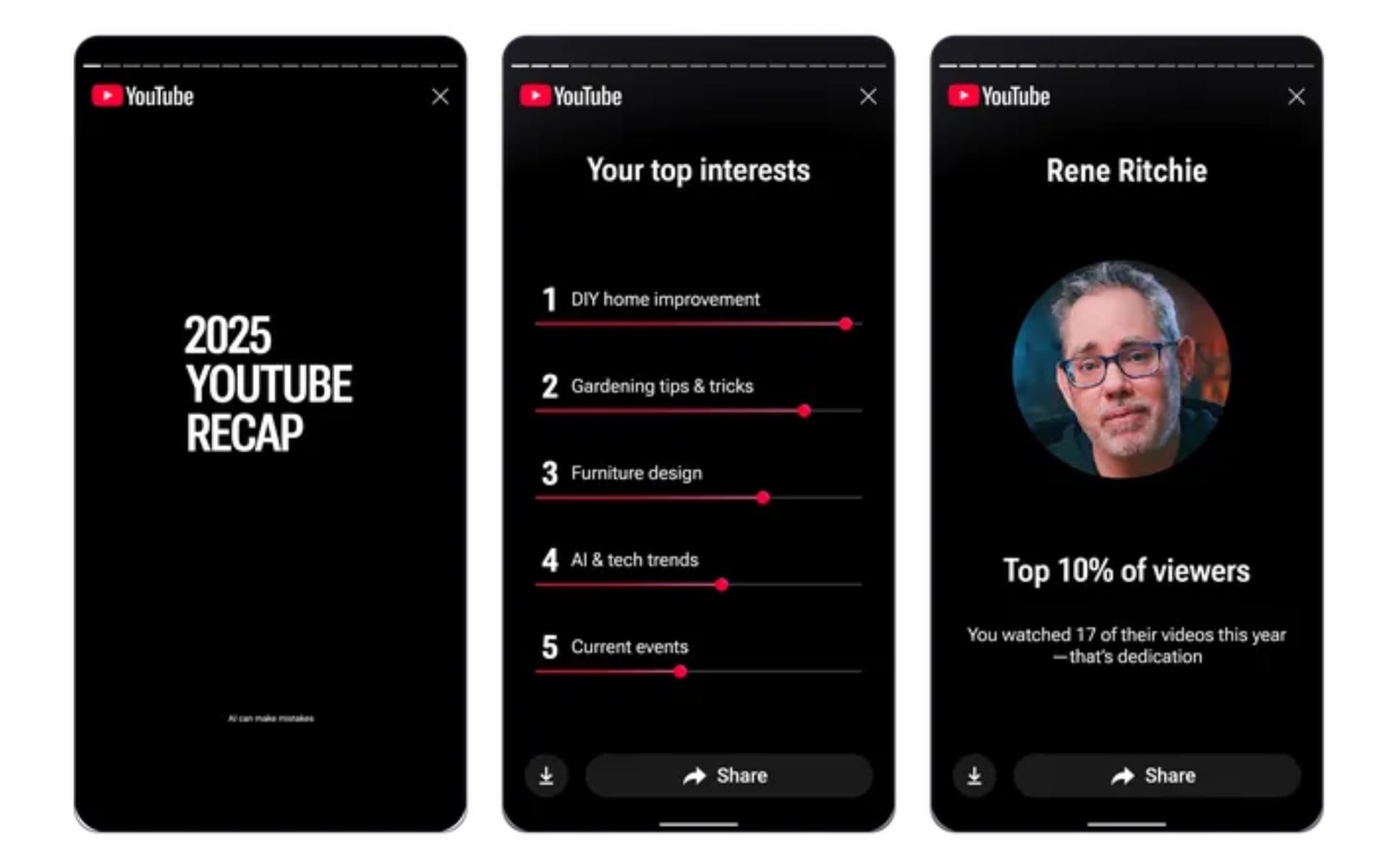 YouTube launches personalized Recap feature for North American users
