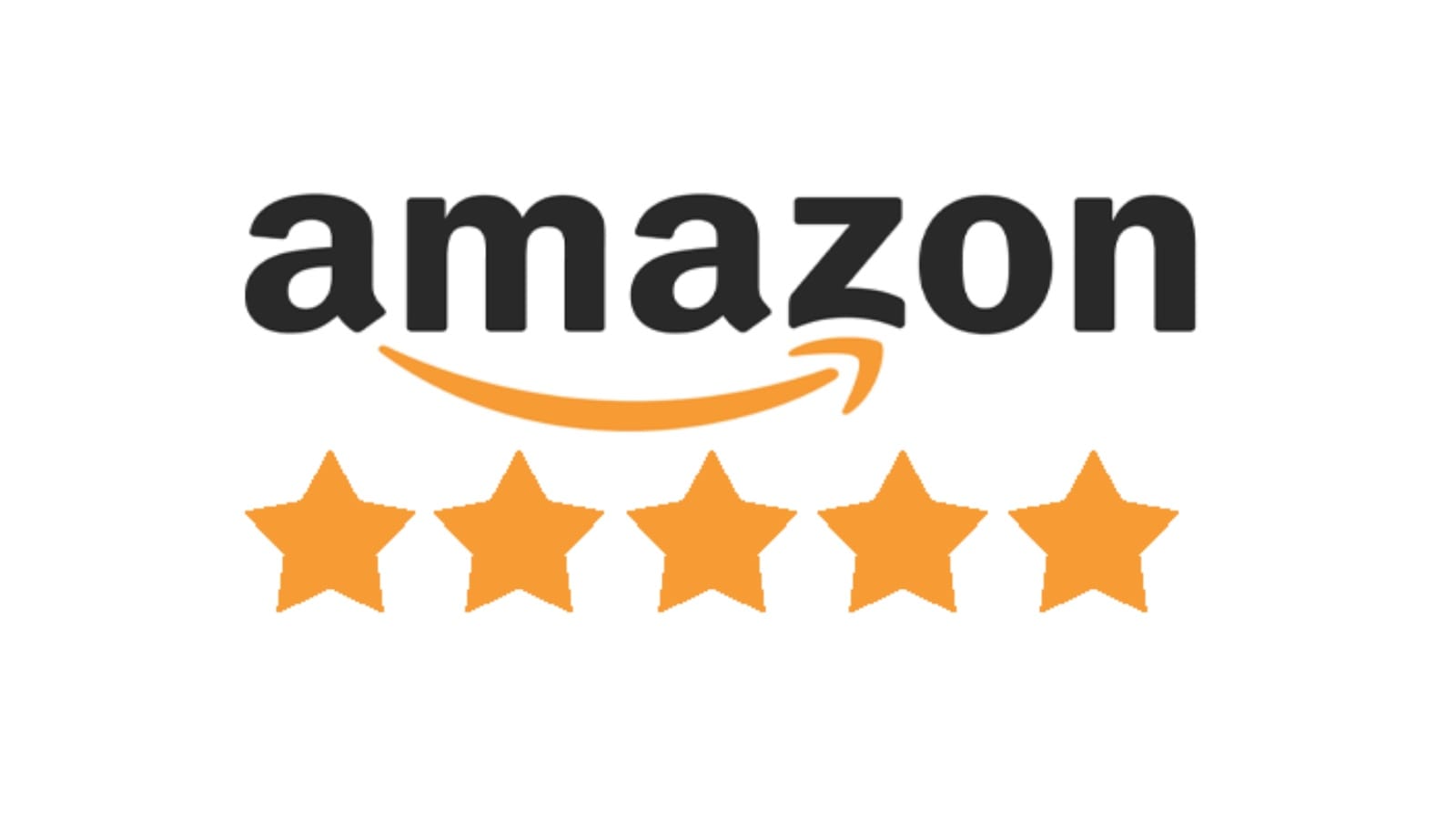 Amazon logo with five-star rating system representing customer review changes for product variations
