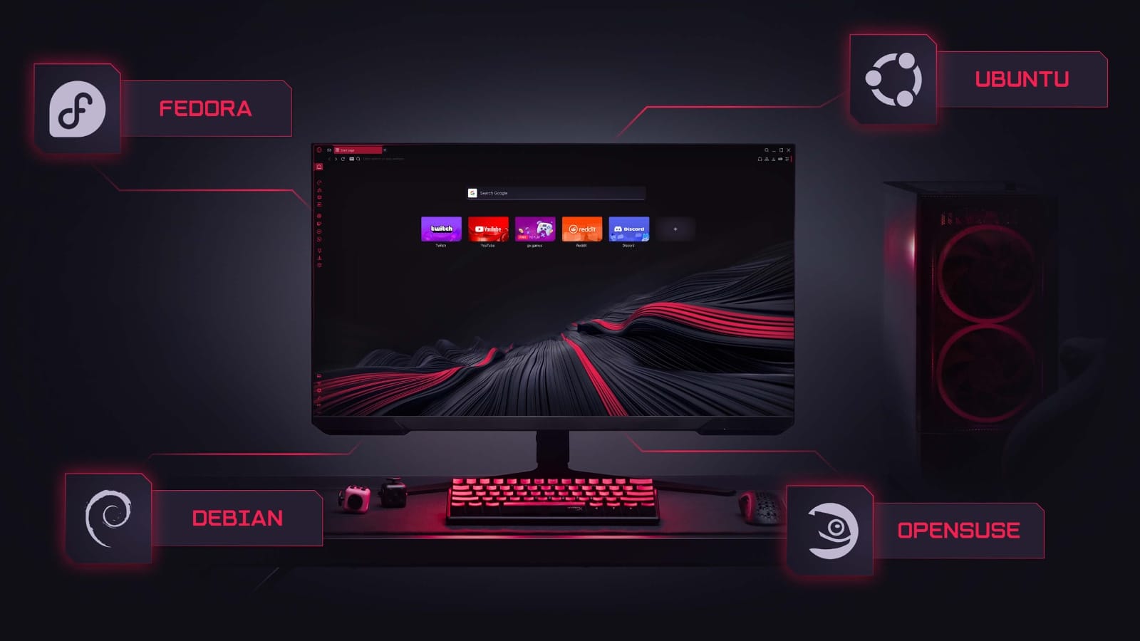 Opera GX finally lands on Linux with RAM limiters, VPN and ad blockers