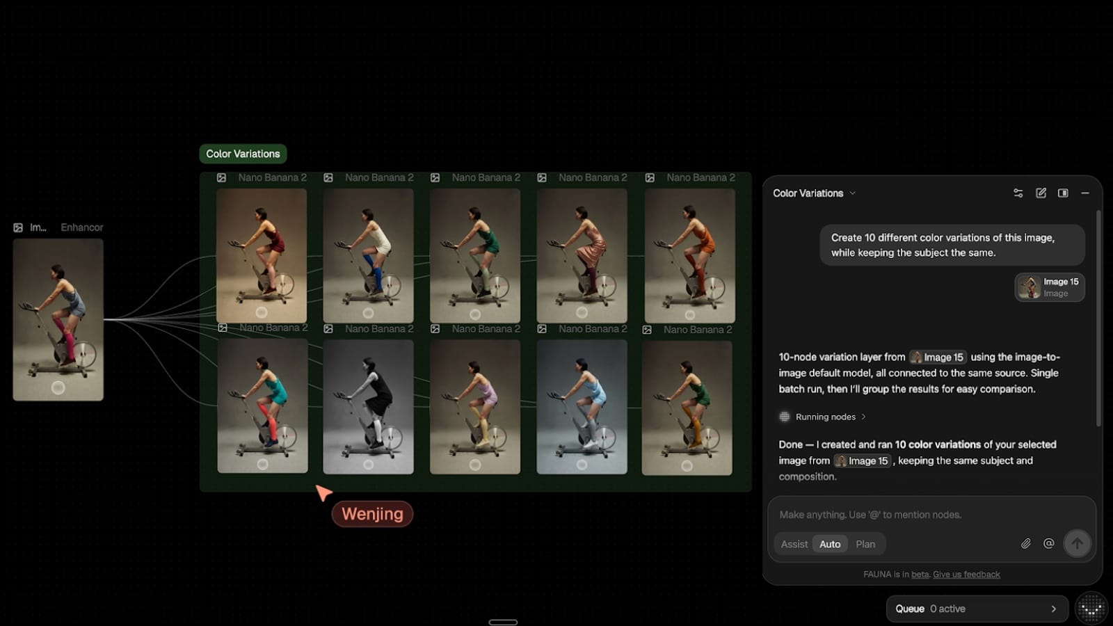 FLORA's FAUNA: the AI creative agent that fights back against generic