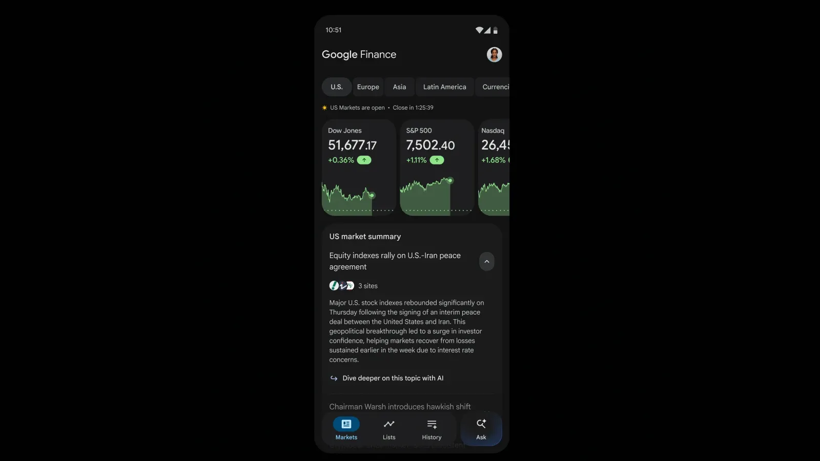 Google Finance exits beta with portfolios, AI tasks, and an Android app