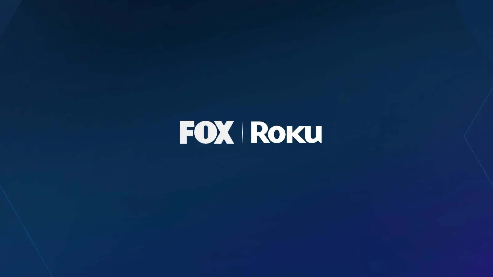 Fox Corporation and Roku logos on dark blue background, June 2026 acquisition announcement