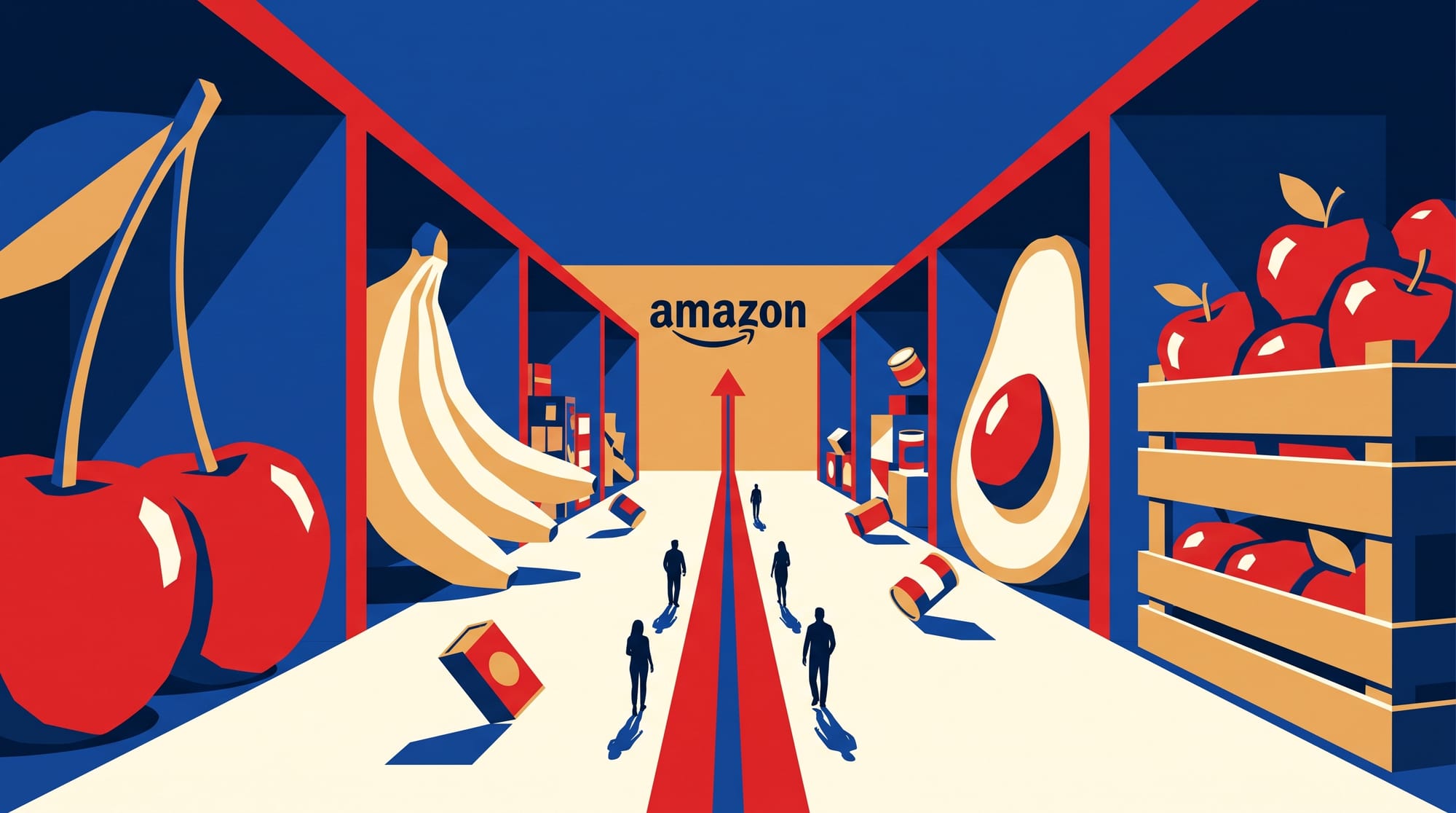 Fresh groceries hold six of Amazon's top 20 bestseller slots