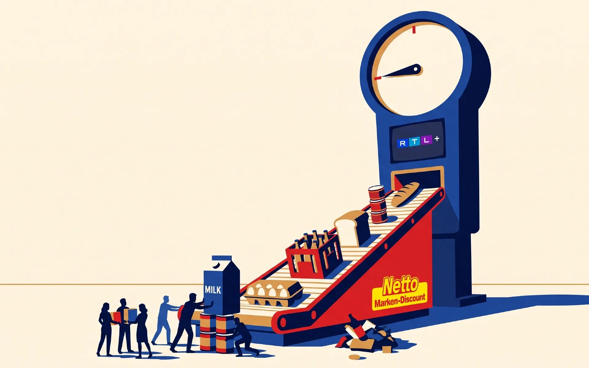 Netto shoppers gain a free RTL+ month for every 99 euros spent in 30 days