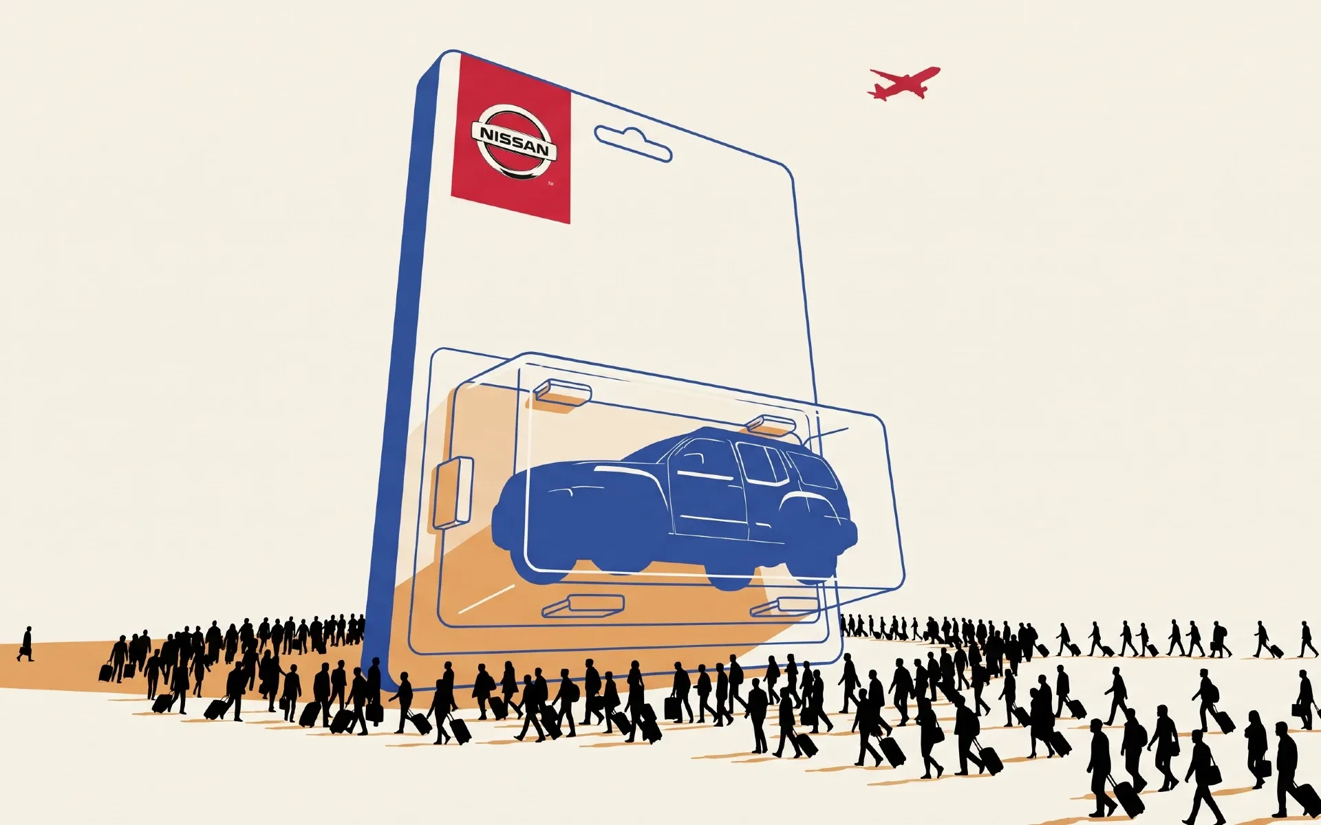 Nissan puts a 14-foot Pathfinder in Nashville airport until October