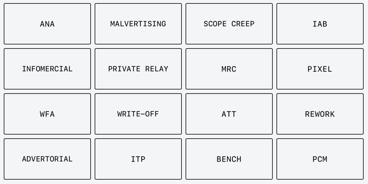 Game: Decades-old jargon still shows up in the daily brief