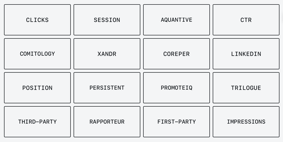 Game: Every new job title arrives with its own private glossary