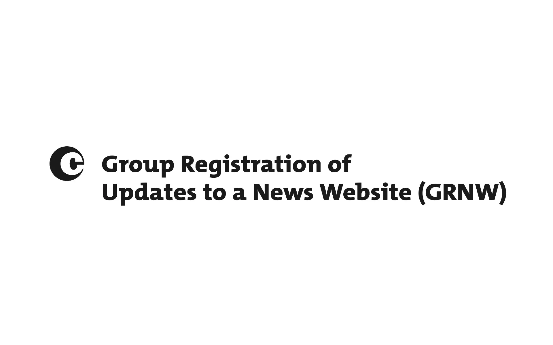 Group Registration of Updates to a News Website