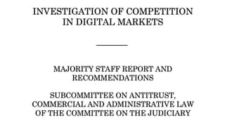 House report calls for antitrust law updates targeting Apple, Amazon, Google, and Facebook