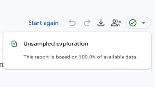 Google Analytics sampling