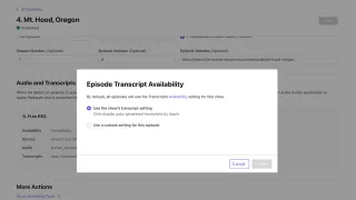 Automatic Transcripts