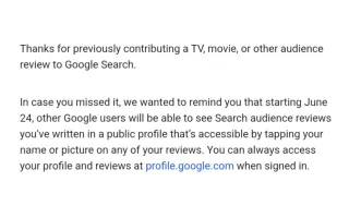 Google Public Review Profiles