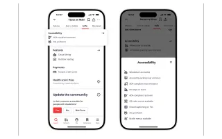 Accessibility business attributes on Yelp