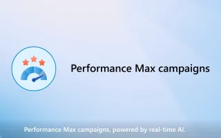 Performance Max on Microsoft Advertising