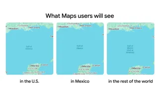 Google Maps displays different names for Gulf waterway based on user location, showing regional naming variations