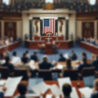 U.S. Congress chamber where the bipartisan AMERICA Act for digital ad reform is under consideration