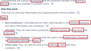 Image from Lily Ray showing Google's AI Overview with numerous internal links that keep users on Google's platform