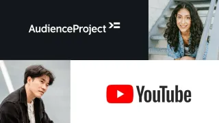 AudienceProject and YouTube logos with team members showcasing the new cross-media measurement partnership