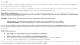 Amazon's new two-part product title format separates core details from marketing highlights for sellers.