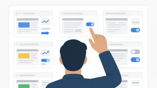 The image shows a publisher controlling site-level AdSense Auto optimize settings with toggle switches on multiple website dashboards.