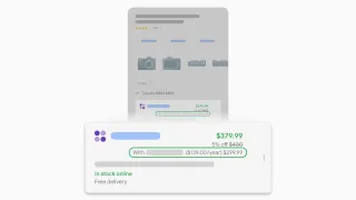 Google search results displaying loyalty program member pricing with discounted rates and benefits
