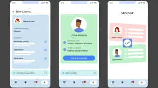 AI-powered provider-client matching system matches Spanish-speaking therapist with anxiety patient