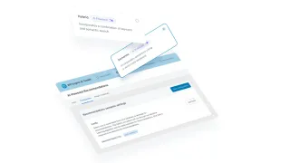 WP Engine AI toolkit interface showing hybrid search and AI-powered recommendations configuration panel.