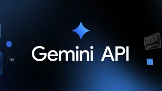 Google's Gemini API logo with PDF and document icons representing new URL context tool capabilities for developers.