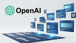 OpenAI ChatGPT search algorithm visualization showing AI ranking system and content filtering process