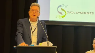 Peter Leonard presenting dual track privacy framework at IAB Australia Data & Privacy Summit 2025