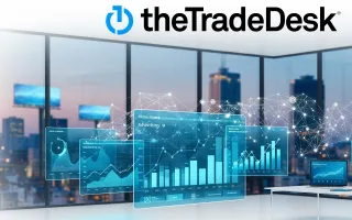 Trade Desk Q2 2025 earnings analytics dashboard showing programmatic advertising growth metrics