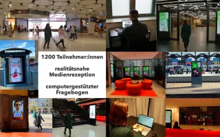 DOOH study methodology: 1200 participants tested realistic digital outdoor advertising exposure scenarios