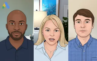 Ginny Marvin speaks to Google product leads Sylvanus Bent and Charles Boyd