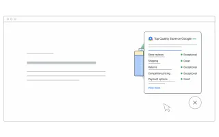 Top Quality Store widget displays Google ratings, reviews, shipping, and return policies on merchant websites to boost customer trust and sales.
