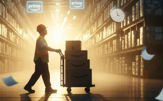 Amazon warehouse worker races against time to meet critical FBA inventory deadlines for 2025 sales